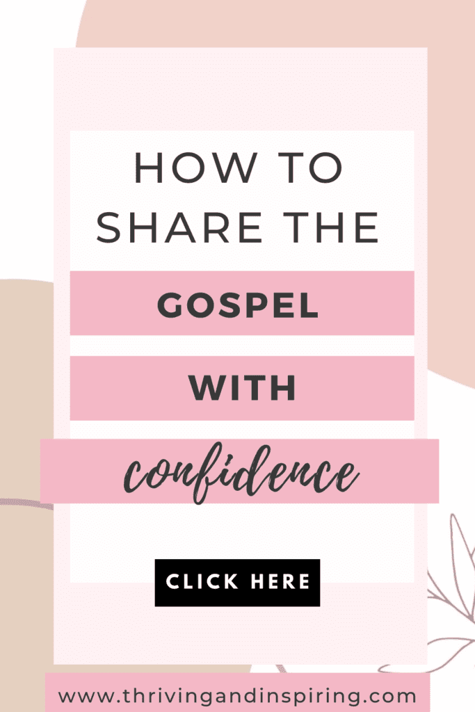 sharing the gospel with confidence pin graphic