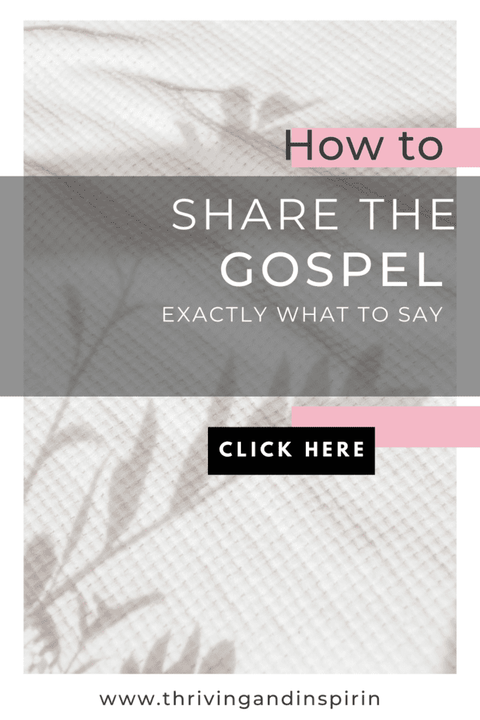 how to share the gospel pin graphic