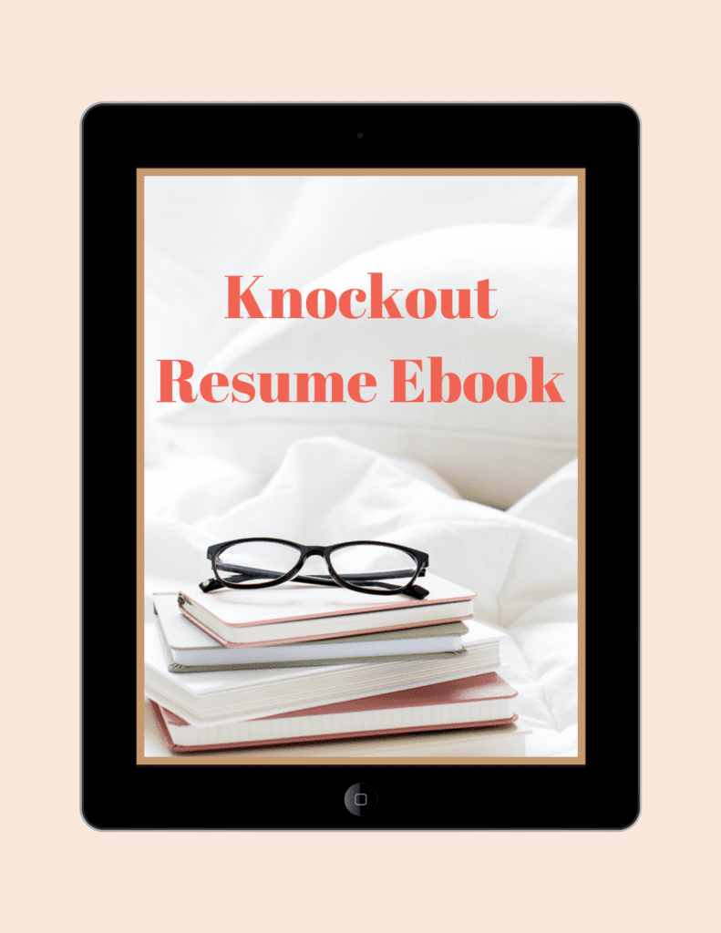 Knockout Resume Ebook ipad picture