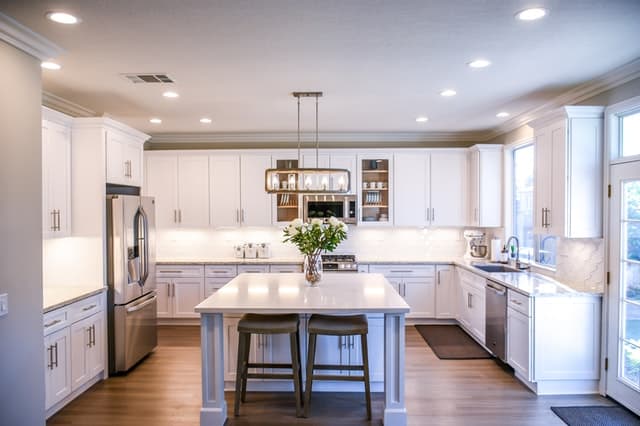 clean, new kitchen