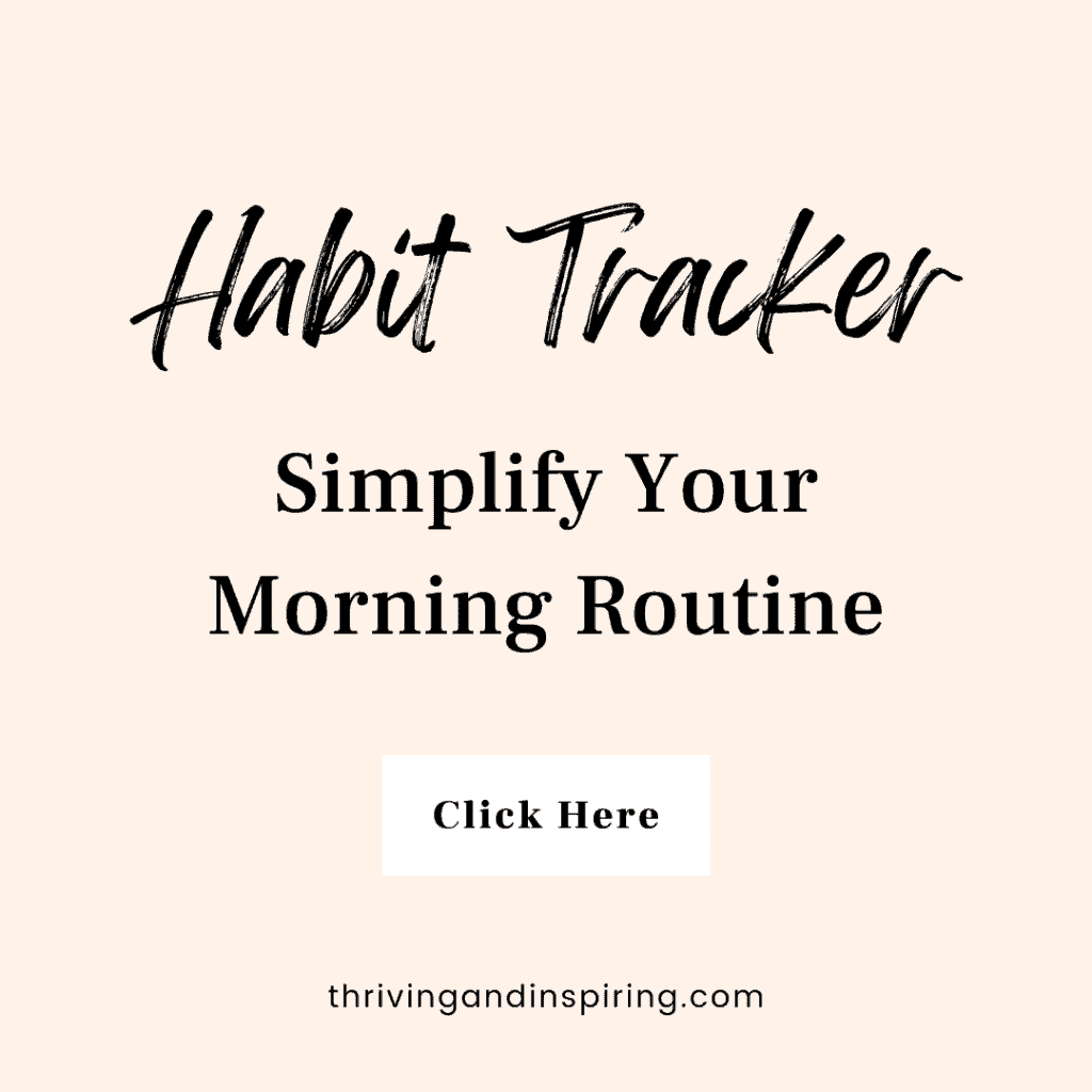 habit tracker to simplify your morning routine