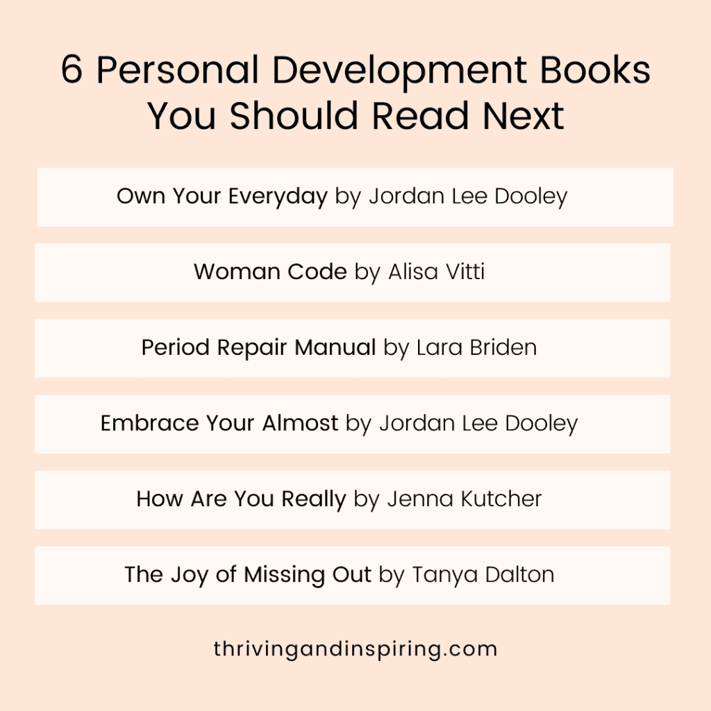6 personal development books you should read next infographic