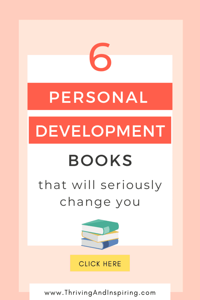6 personal development books that will seriously change you pin graphic