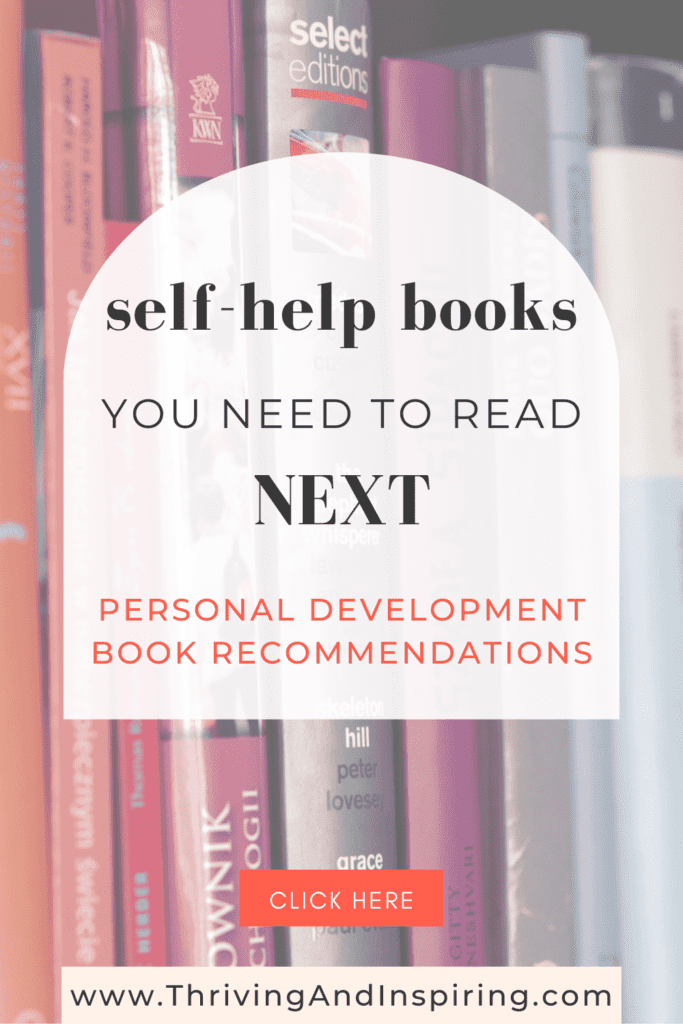 personal development books to read next pin graphic