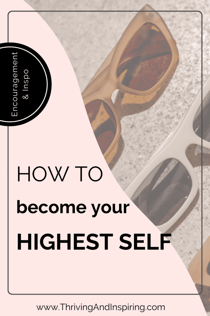 How to visualize your highest self pin graphic
