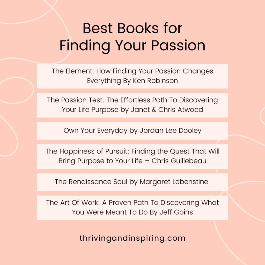 best books on finding your passion infographic