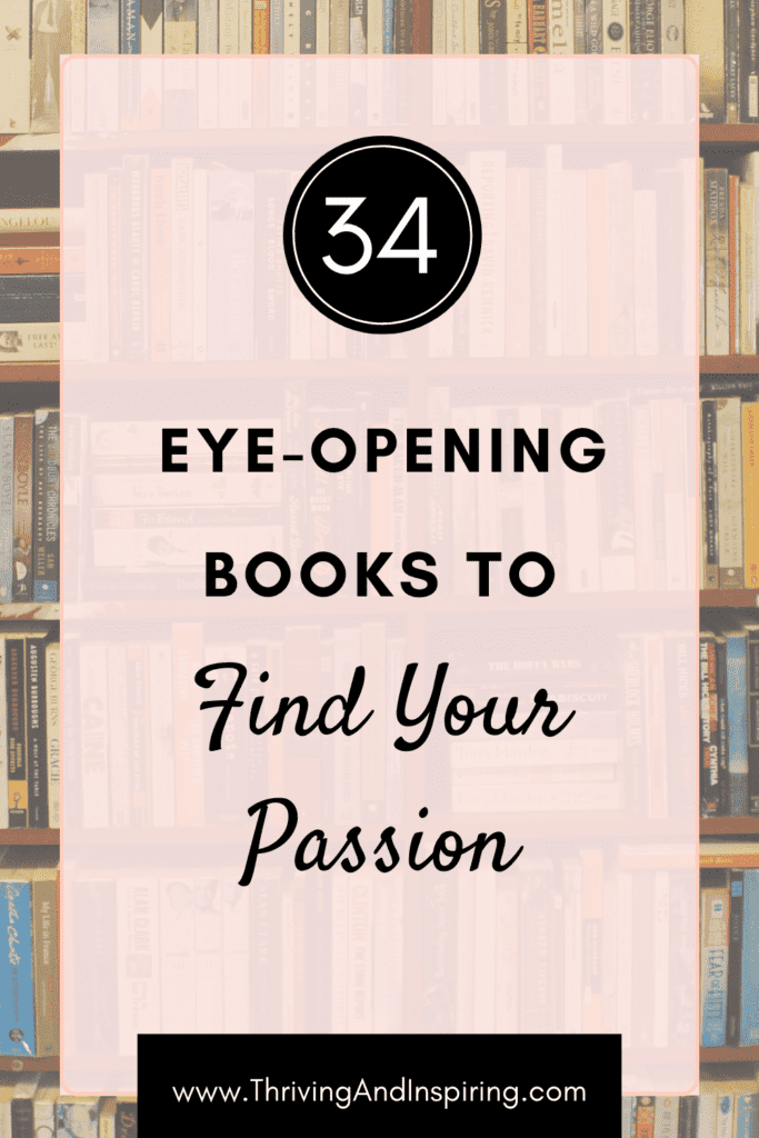 34 books on finding your passion pin graphic
