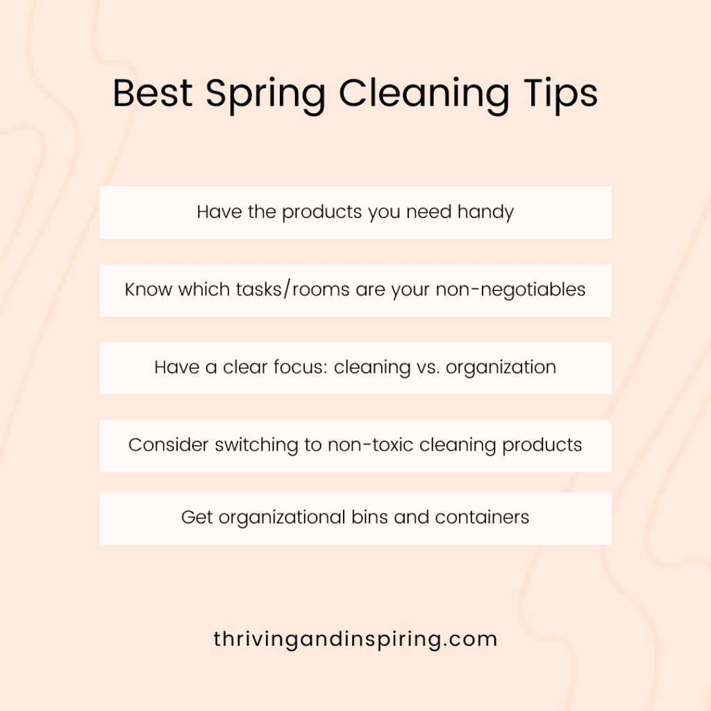 Best spring cleaning tips infographic