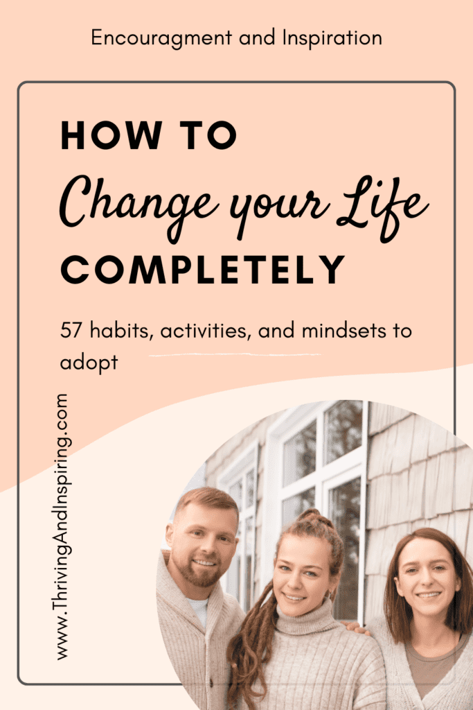 How to change your life completely pin graphic