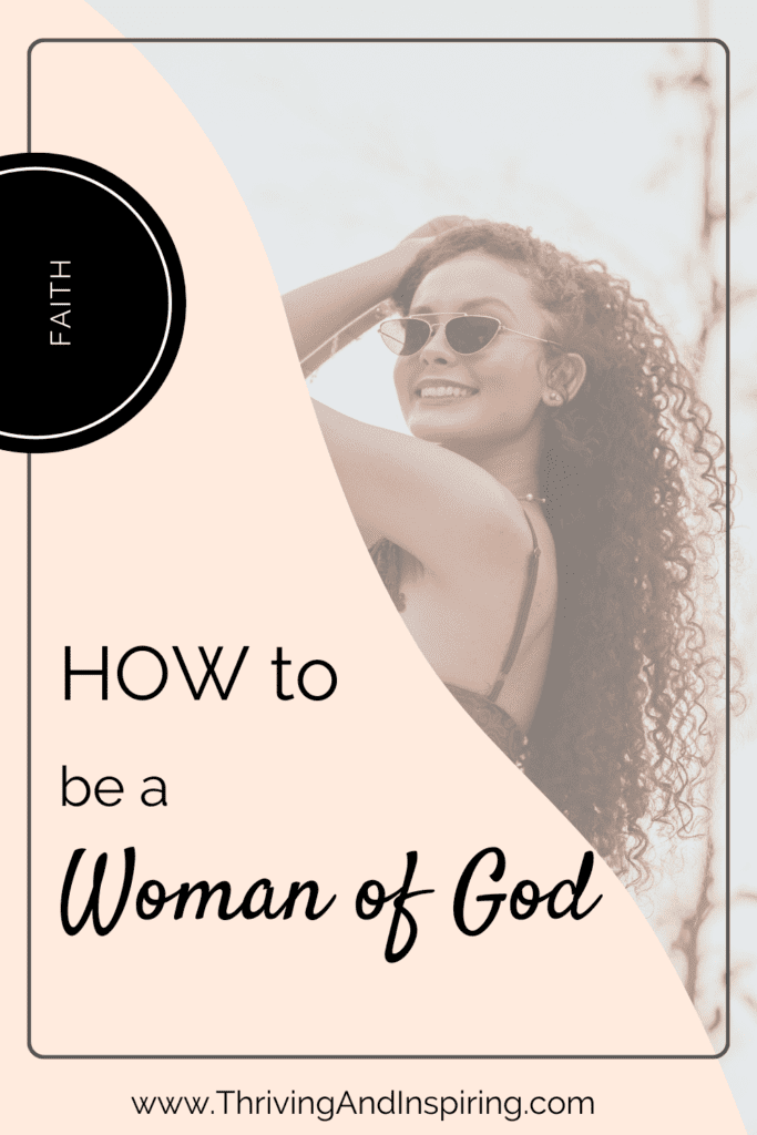 How to be a woman of God pin graphic