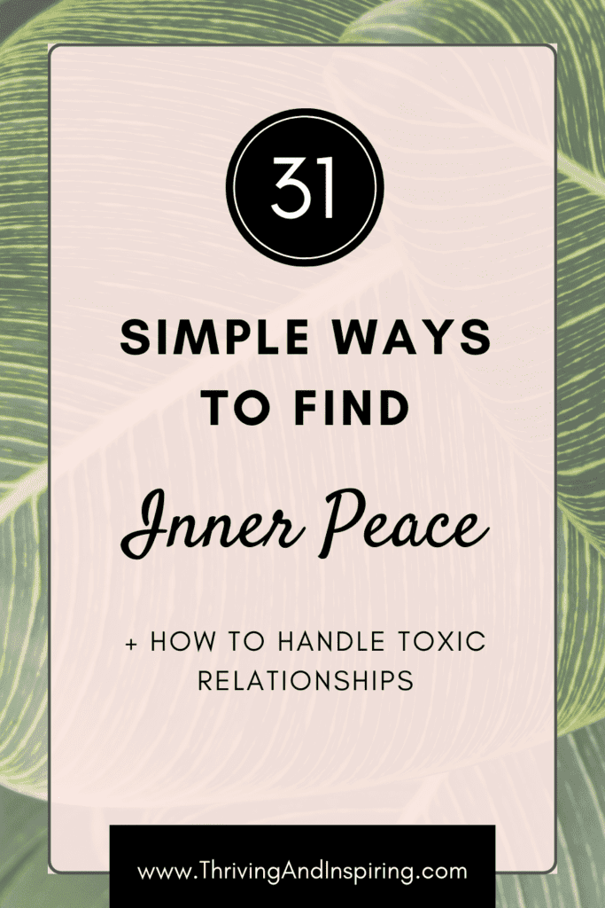 31 simple ways I'm protecting my peace pin graphic