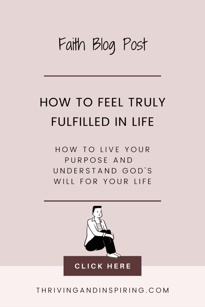 How can I find fulfillment in my life pin graphic